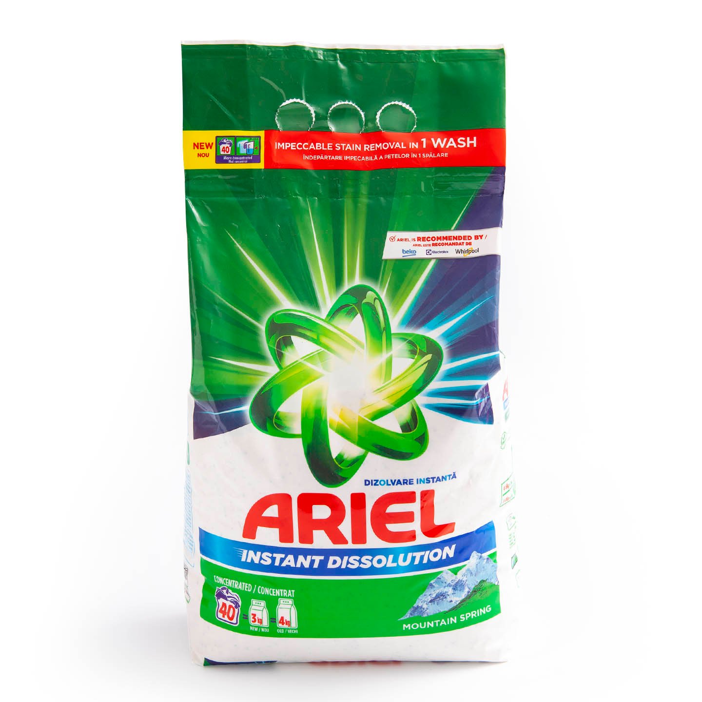 Detergent automat pudră Ariel 3kg / 2.55kg, diverse sortimente