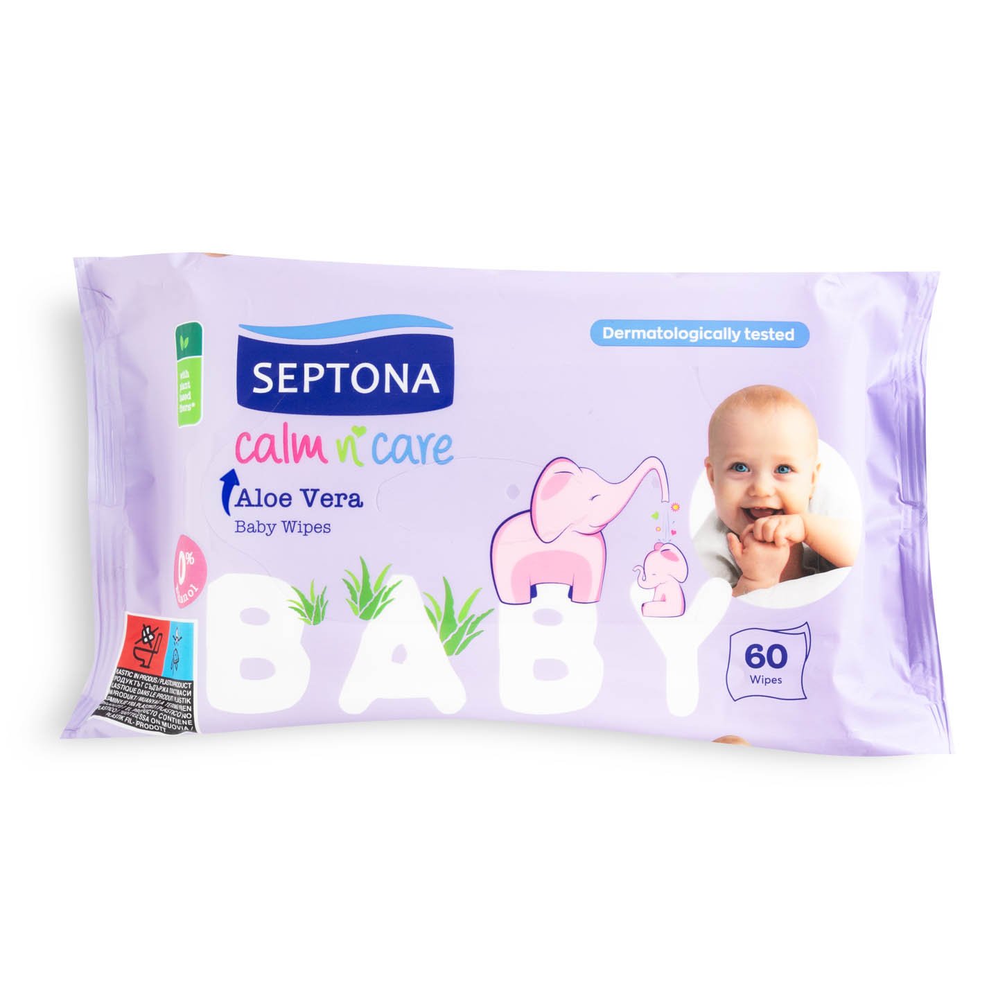 Șervețele umede cu Aloe Vera Septona 60 bucăți
