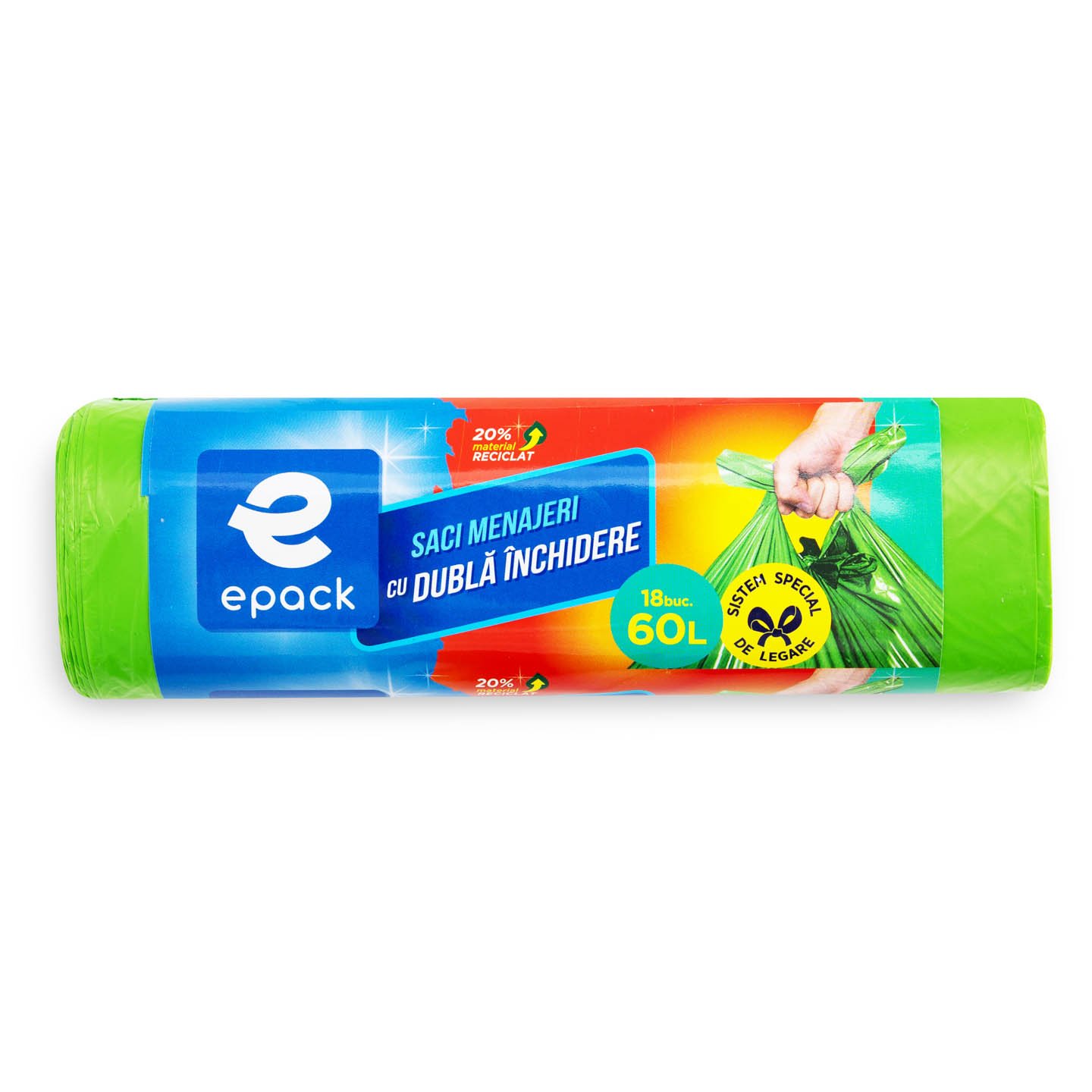 Saci cu dublă închidere Epack 60L 18 bucăți