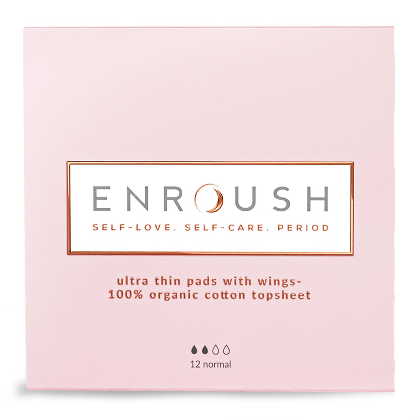 Absorbante din bumbac organic Enroush, Normal, 8 bucăți/ 10 bucăți/12 bucăți / 24 bucăți