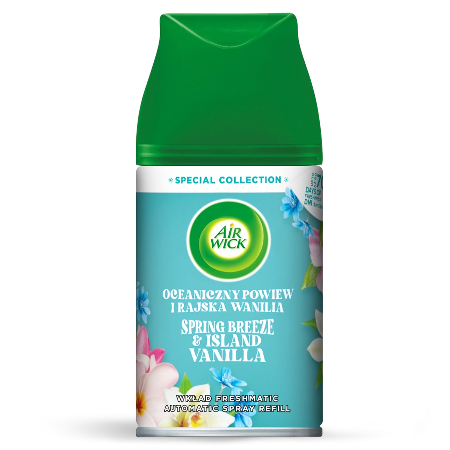 Rezervă spray odorizant Iasomie&Frezie / Piersici / Spring Breeze&Vanilla Air Wick 250ml