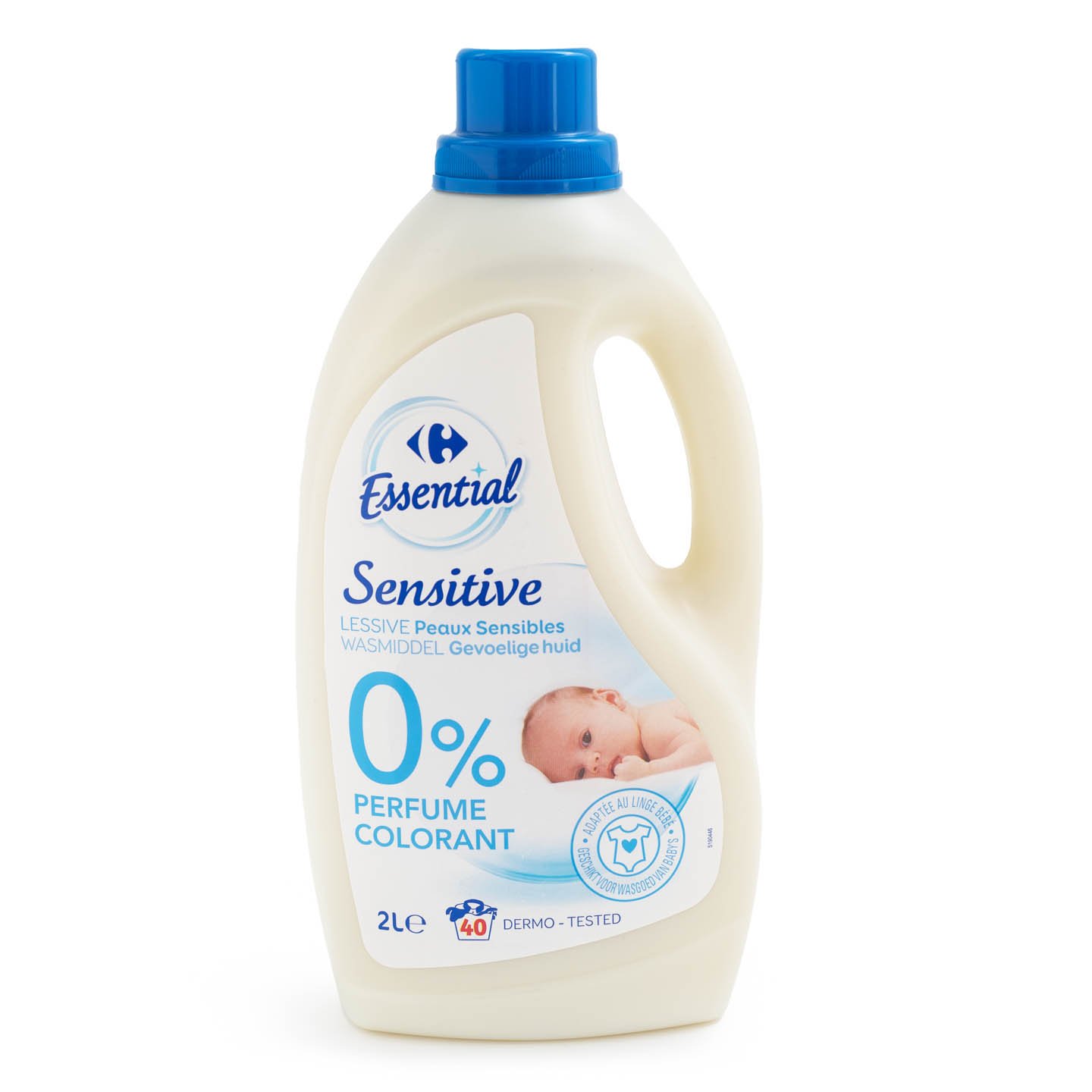Detergent lichid Sensitive Carrefour Essential, 2L