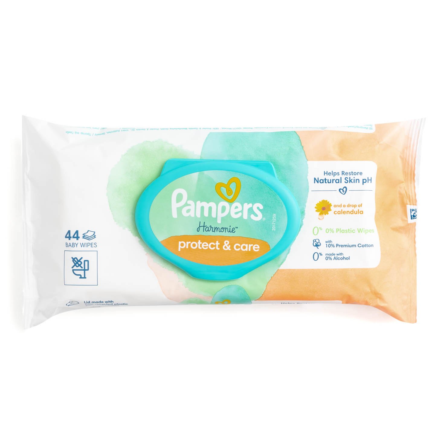 Șervețele umede Harmonie Protect&Care Pampers 44 bucăți