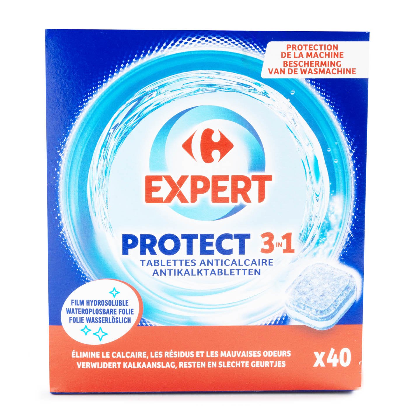 Tablete anticalcar Carrefour Expert 40 bucăți