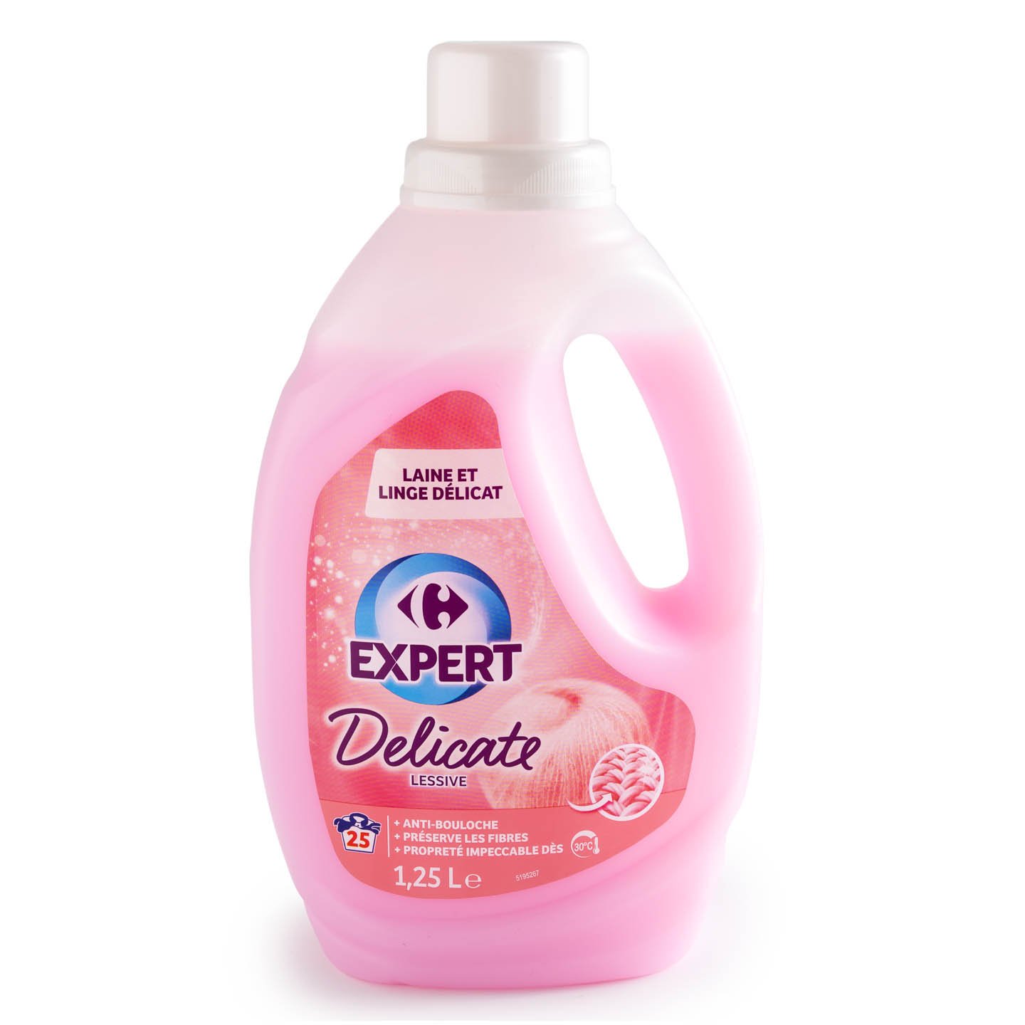 Detergent lichid delicat ,25 spalari, 1.25L, Carrefour Expert