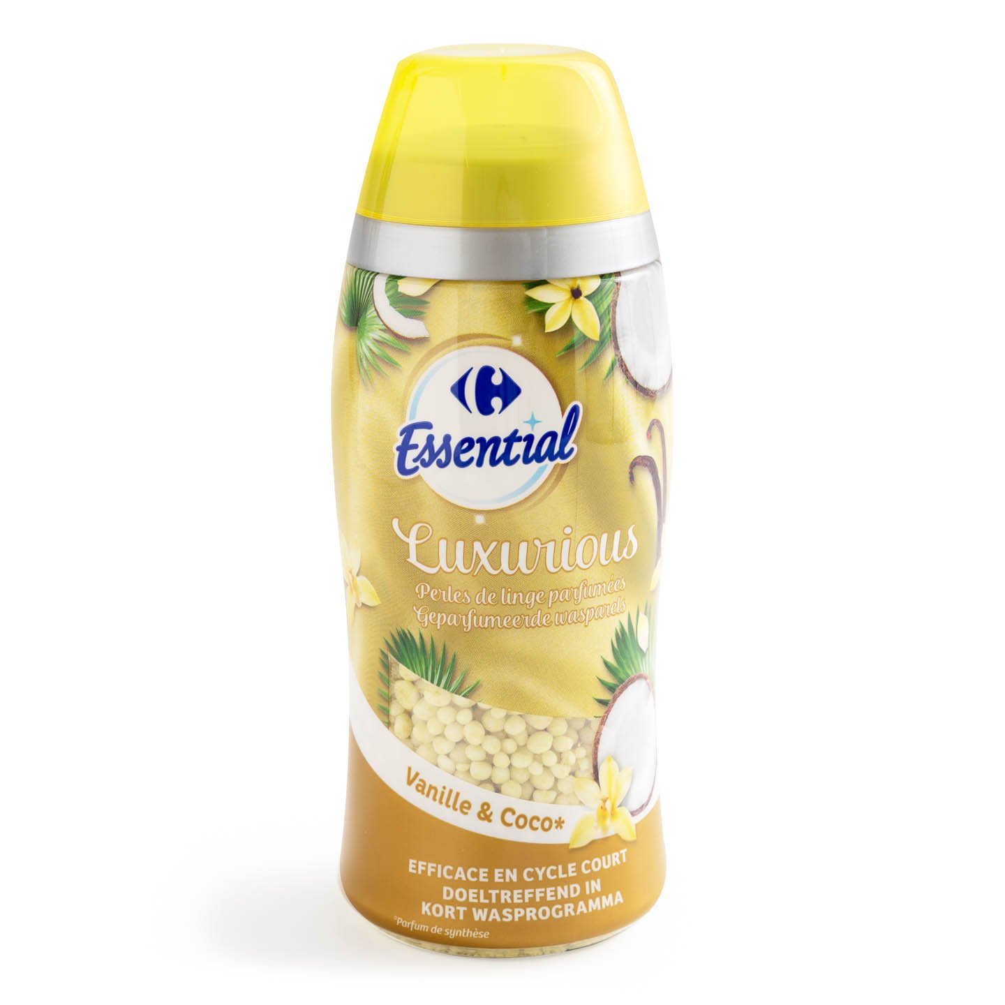 Perle parfumate pentru rufe Vanilie&Cocos Carrefour Essential 275g