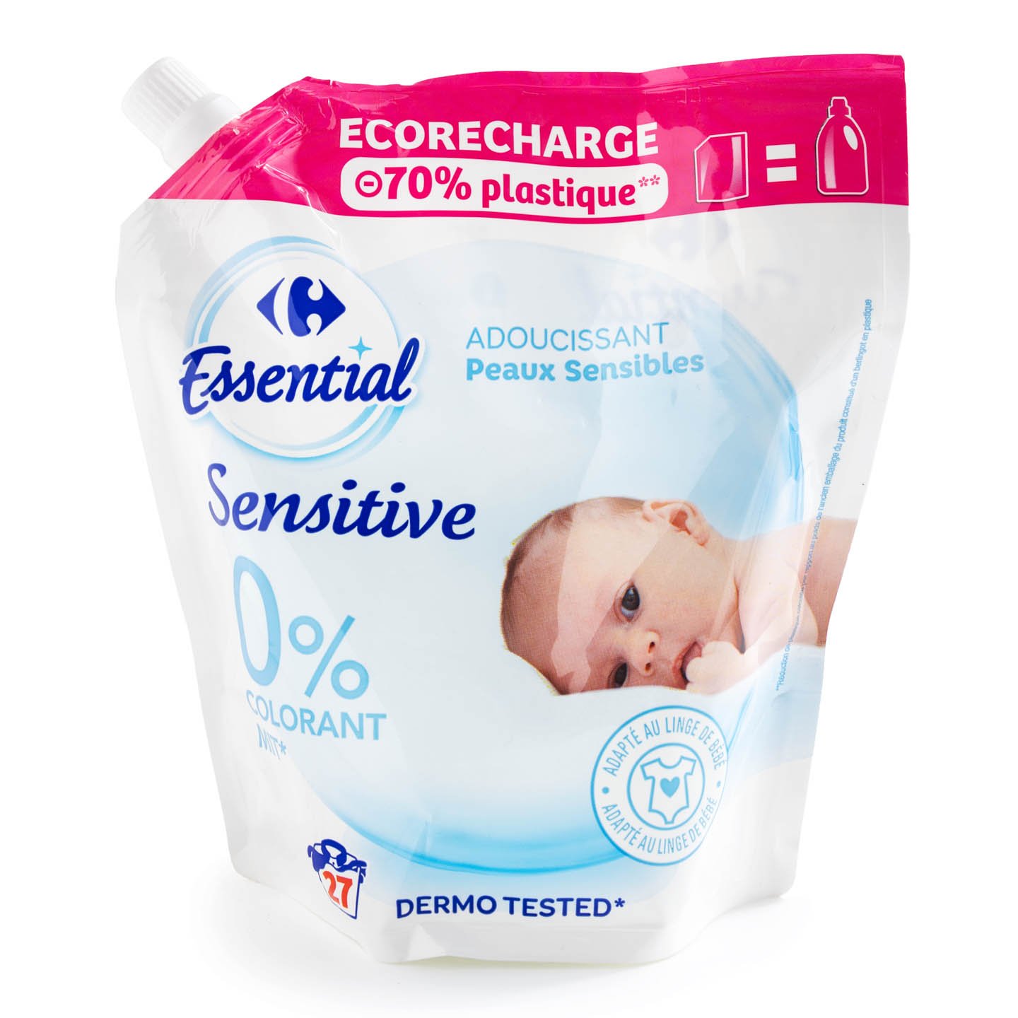 Balsam de rufe Sensitive Carrefour Essential 600ml