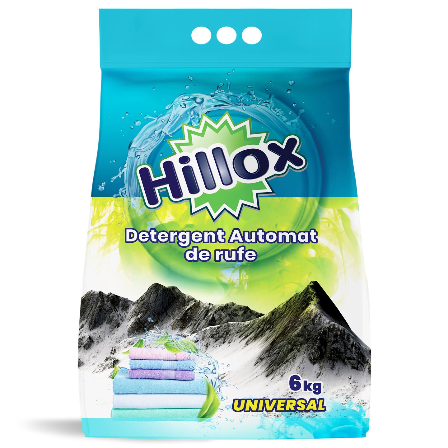 Detergent automat pudră, universal Hillox 6kg