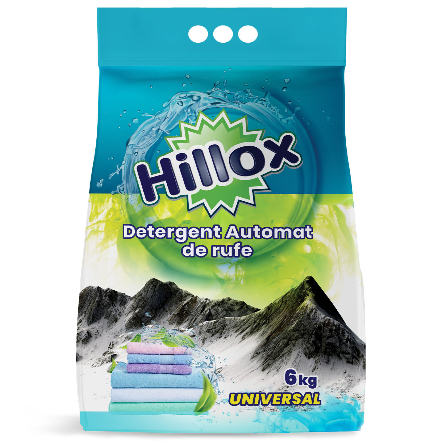 Detergent automat de rufe universal, Hillox, 6 kg