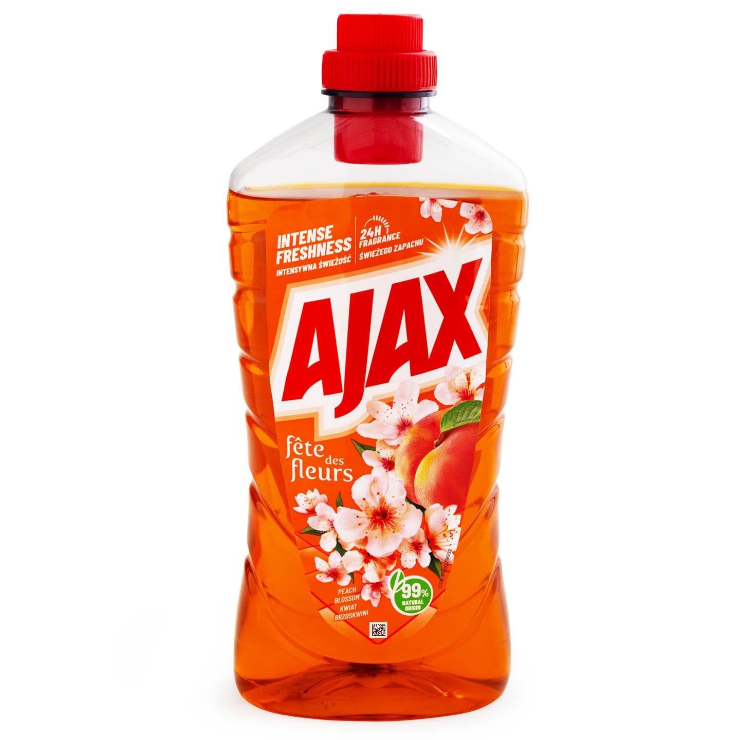Detergent lichid pentru suprafețe lavabile, Fête des Fleurs Peach Ajax 1L