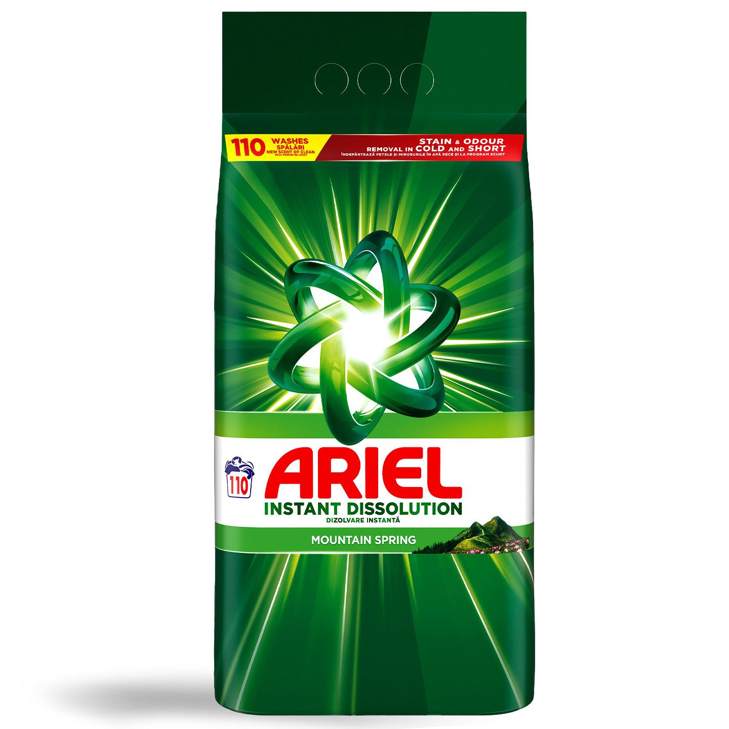 Detergent lichid automat Mountain Spring Ariel 110 spălări, 7.15kg