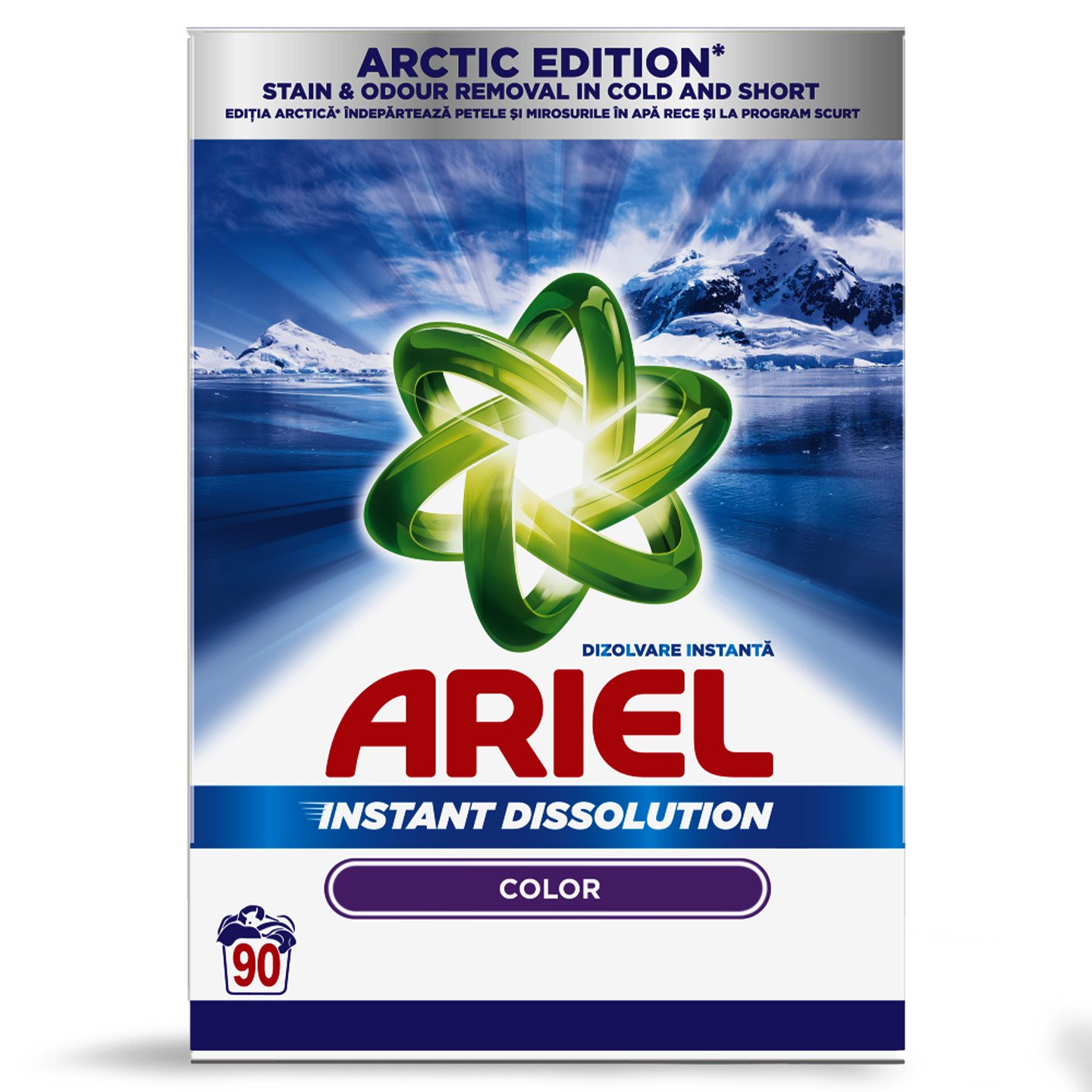 Detergent pentru rufe pudră Ariel Color, 5.85kg, 90 spălari