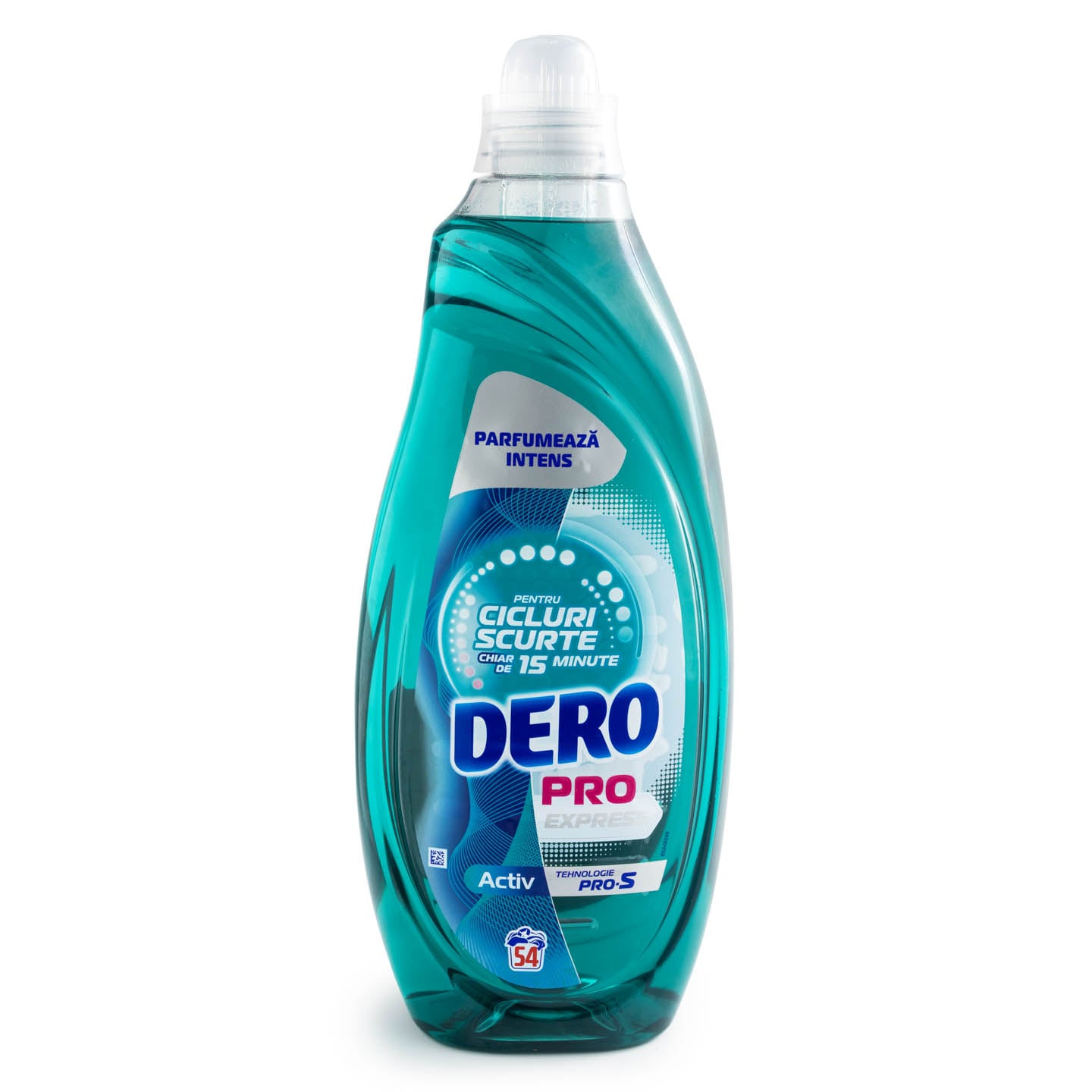 Detergent gel pentru spălare automată Dero Pro Express Activ / Color  2.16L, 54 spălări