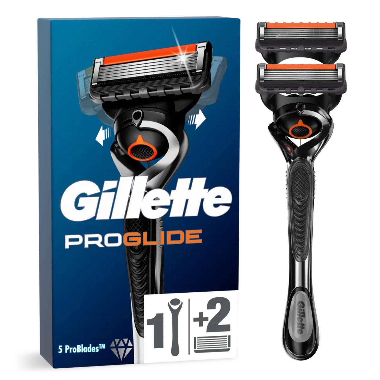 Aparat de ras ProGlide, 2 rezerve Gillette