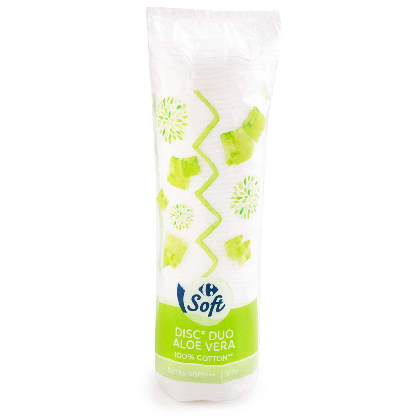 Dischete demachiante Duo Aloe Vera Carrefour 70 bucăți
