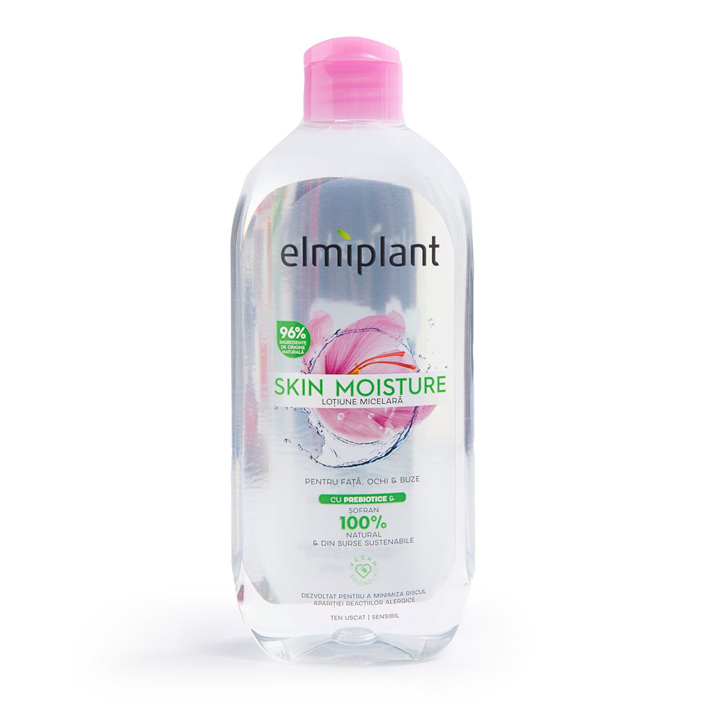 Apă micelară pentru ten combinat, uscat/sensibil Elmiplant 400ml
