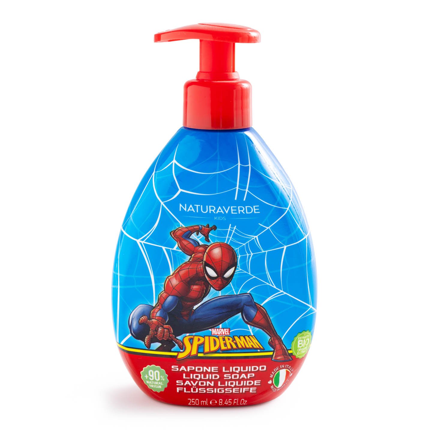 Săpun lichid pentru copii Spiderman Naturaverde Kids 250ml
