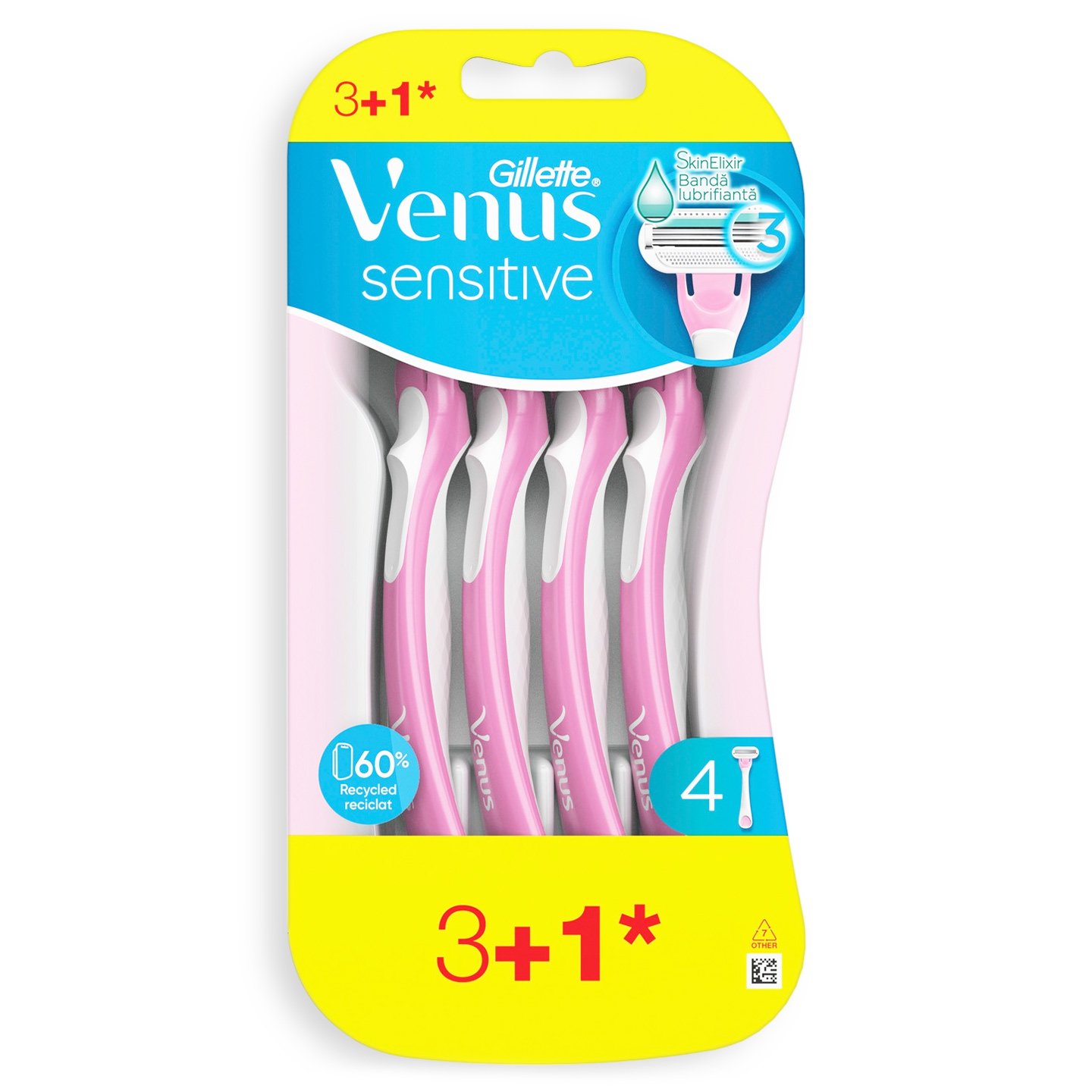 Aparat de ras Venus Oceana / Sensitive Gillette 3 bucăți / 4 bucăți
