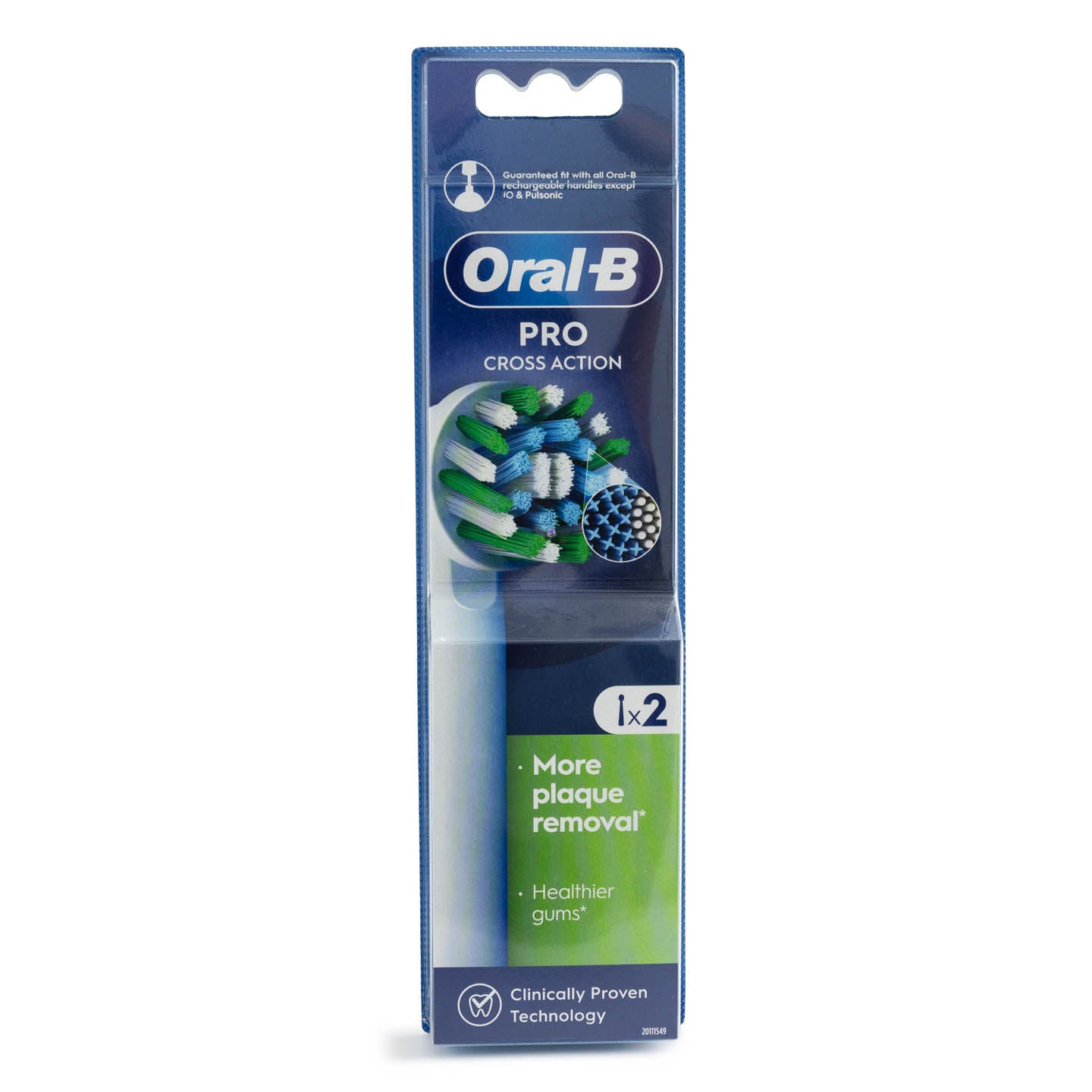 Rezerve periuță de dinți electrică Cross Action, Tehnologie CleanMaximiser Oral-B,2buc.
