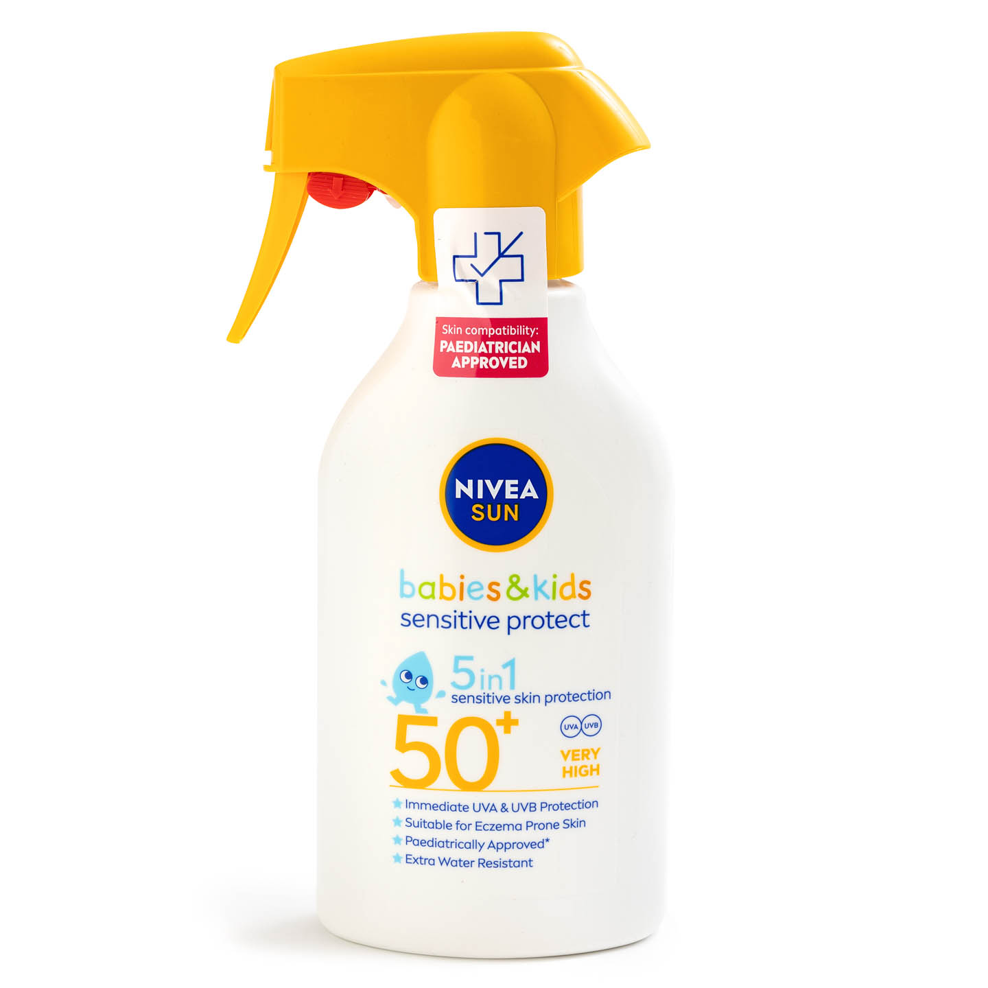 Spray cu protecție solară pentru copii Sensitive Protect,  SPF 50+, NIvea Sun 270ml