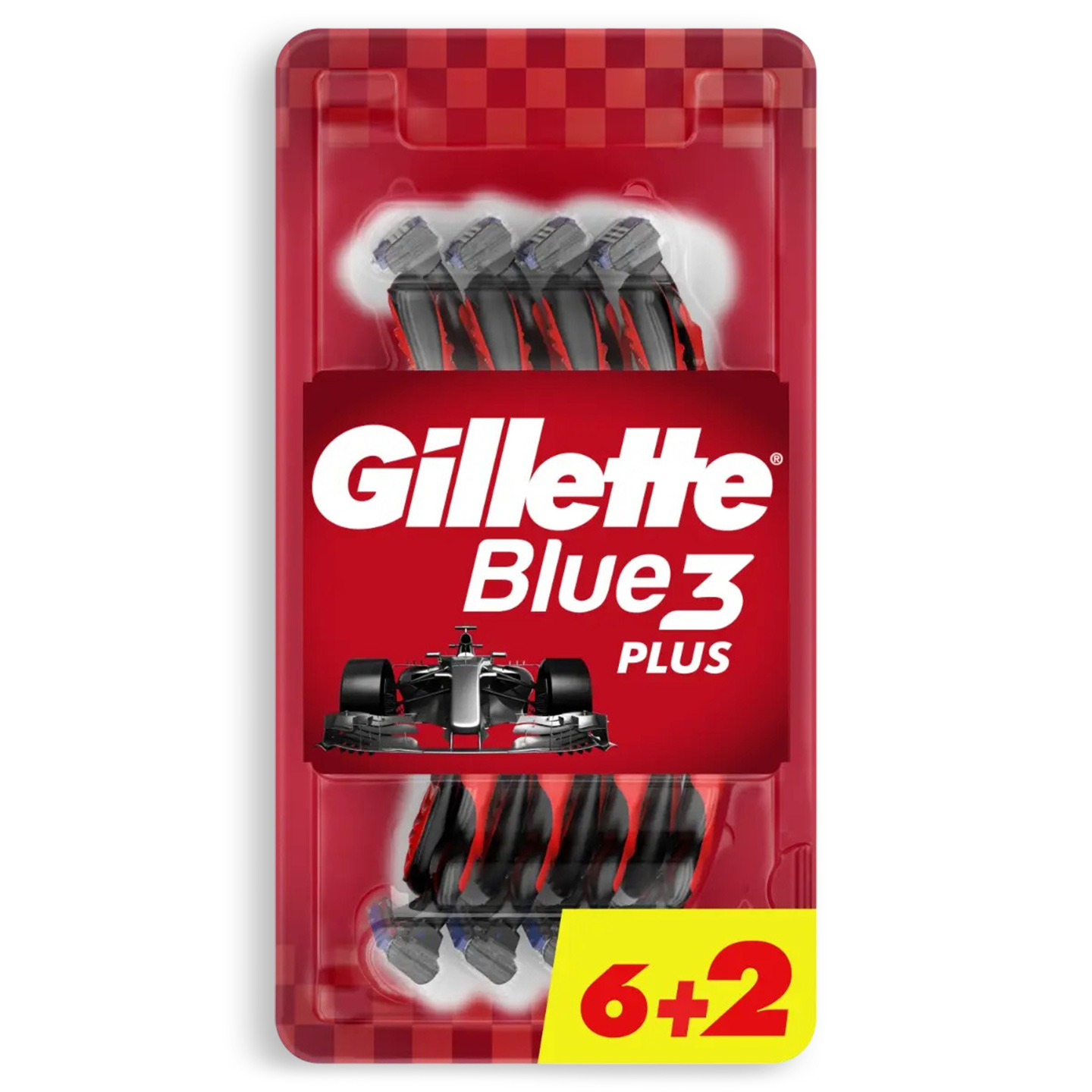 Aparat de ras Blue 3 Plus Red / Cool Gillette 6+2 bucăți / 6 bucăți