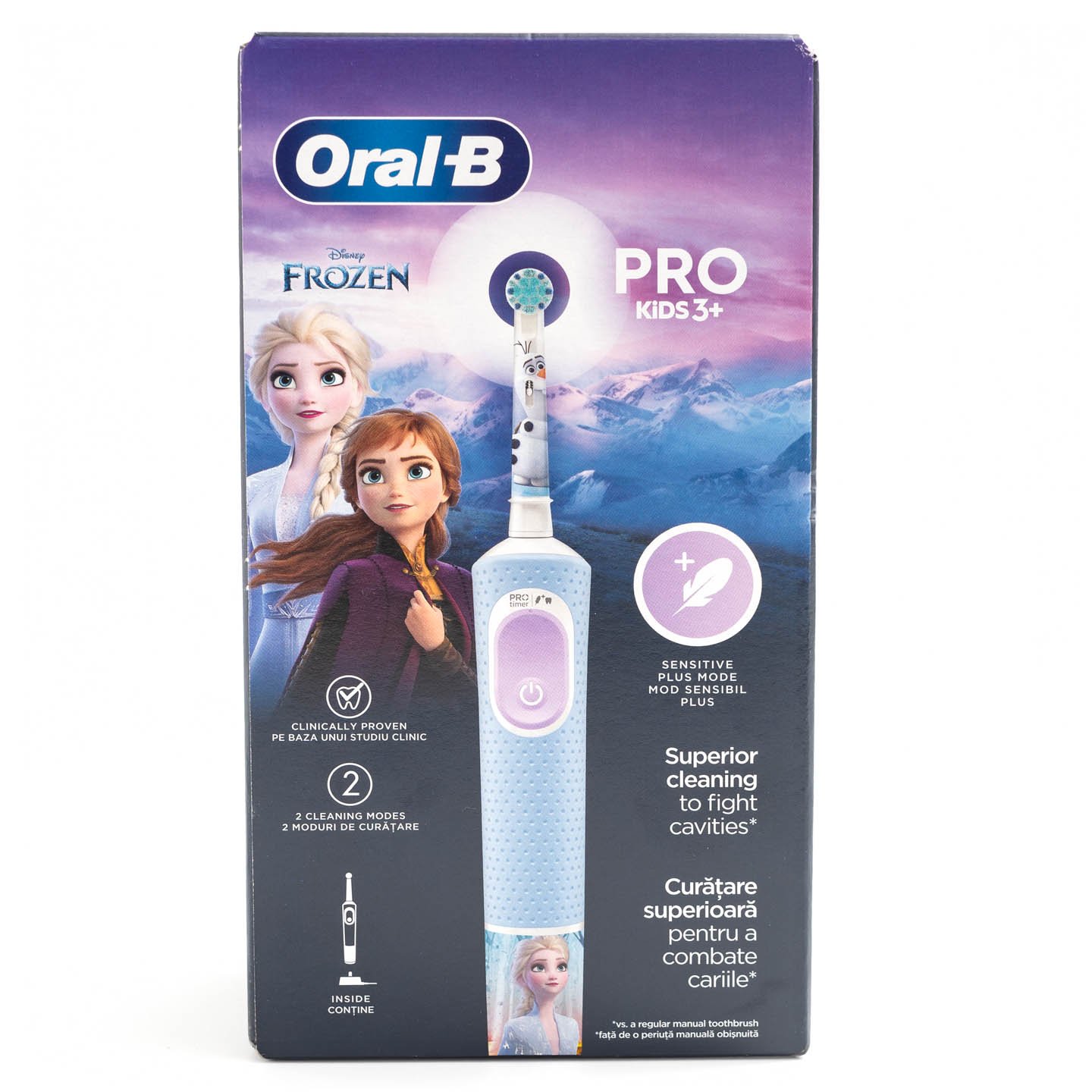 Periuță de dinți electrică Vitality Pro Kids Frozen / Spider-Man, 3+ ani Oral-B