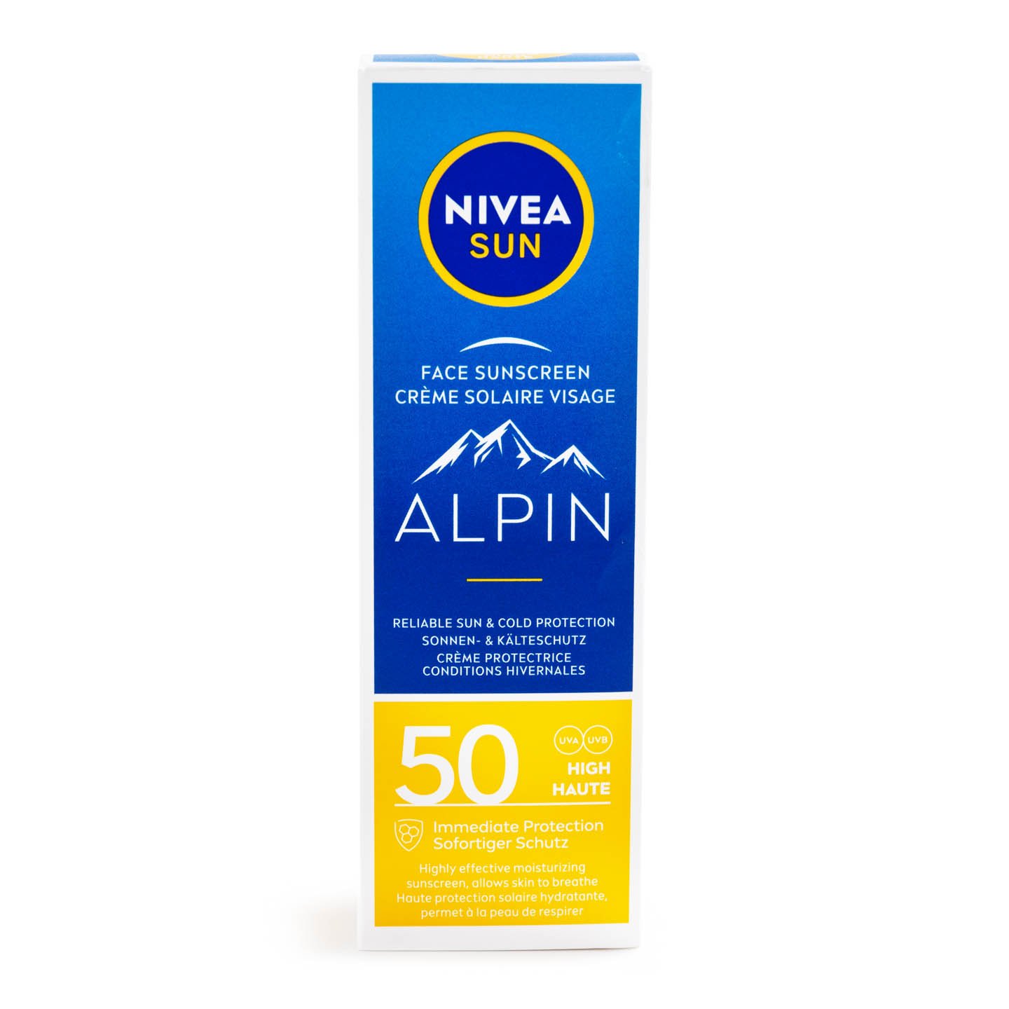 Cremă de față pentru protecție solară Alpin, SPF 50 Nivea Sun 50ml