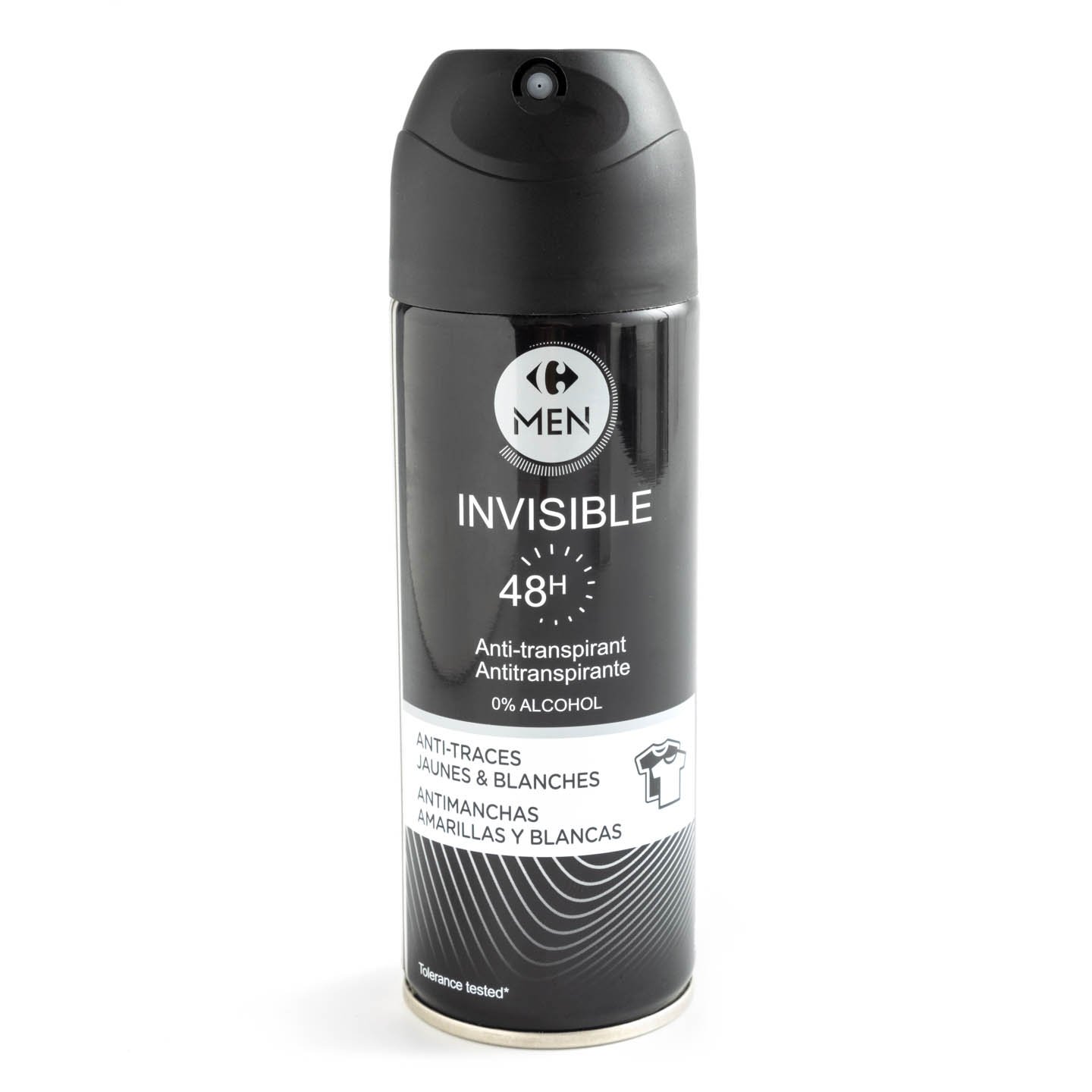 Deodorant spray antiperspirant Invisible / Sport Carrefour Men 200ml
