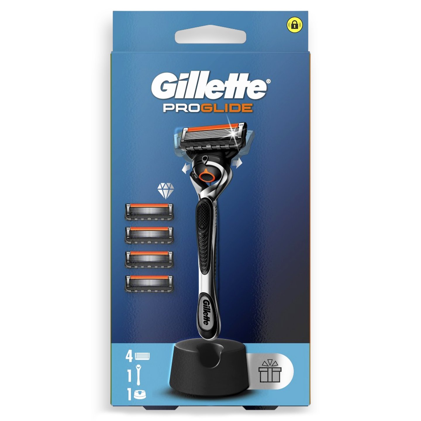 Aparat de ras cu suport + 4 rezerve Gillette ProGlide