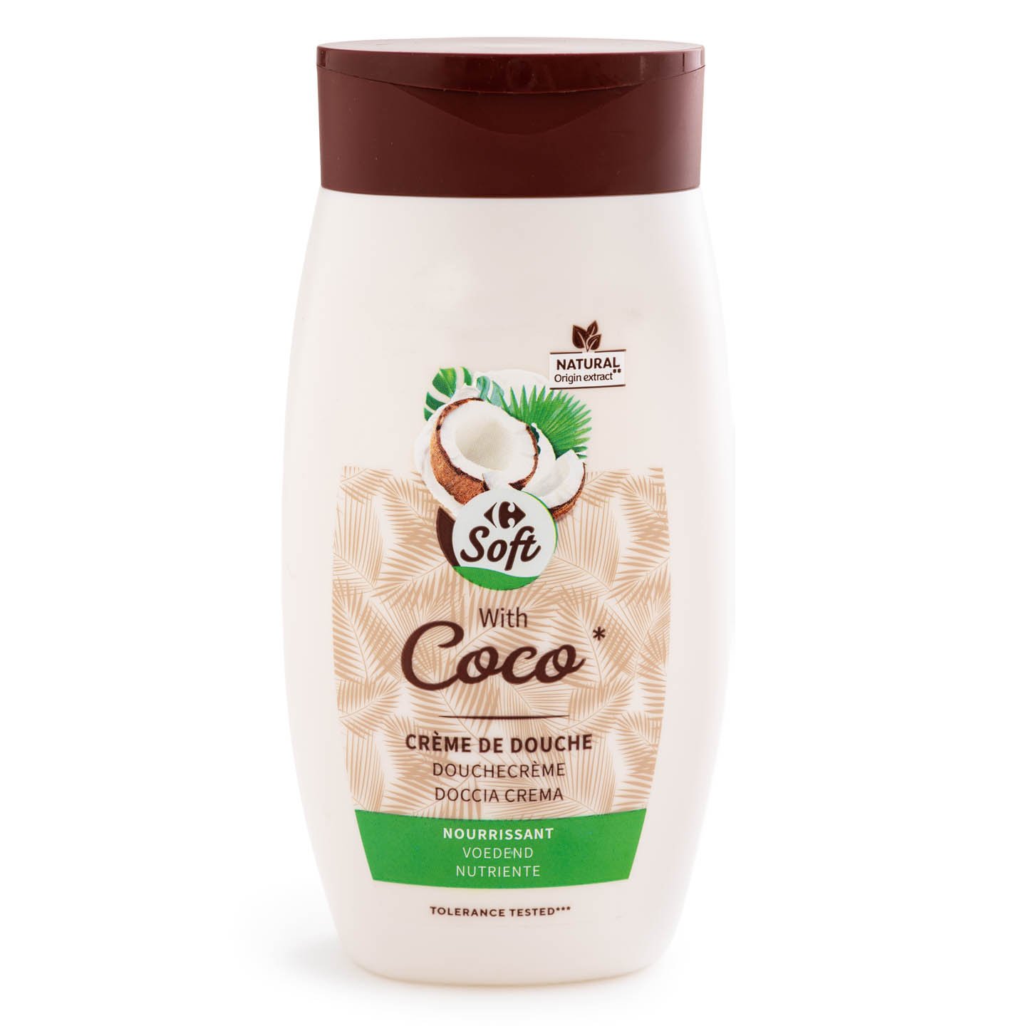 Cremă de duș cocos Carrefour Soft 250ml
