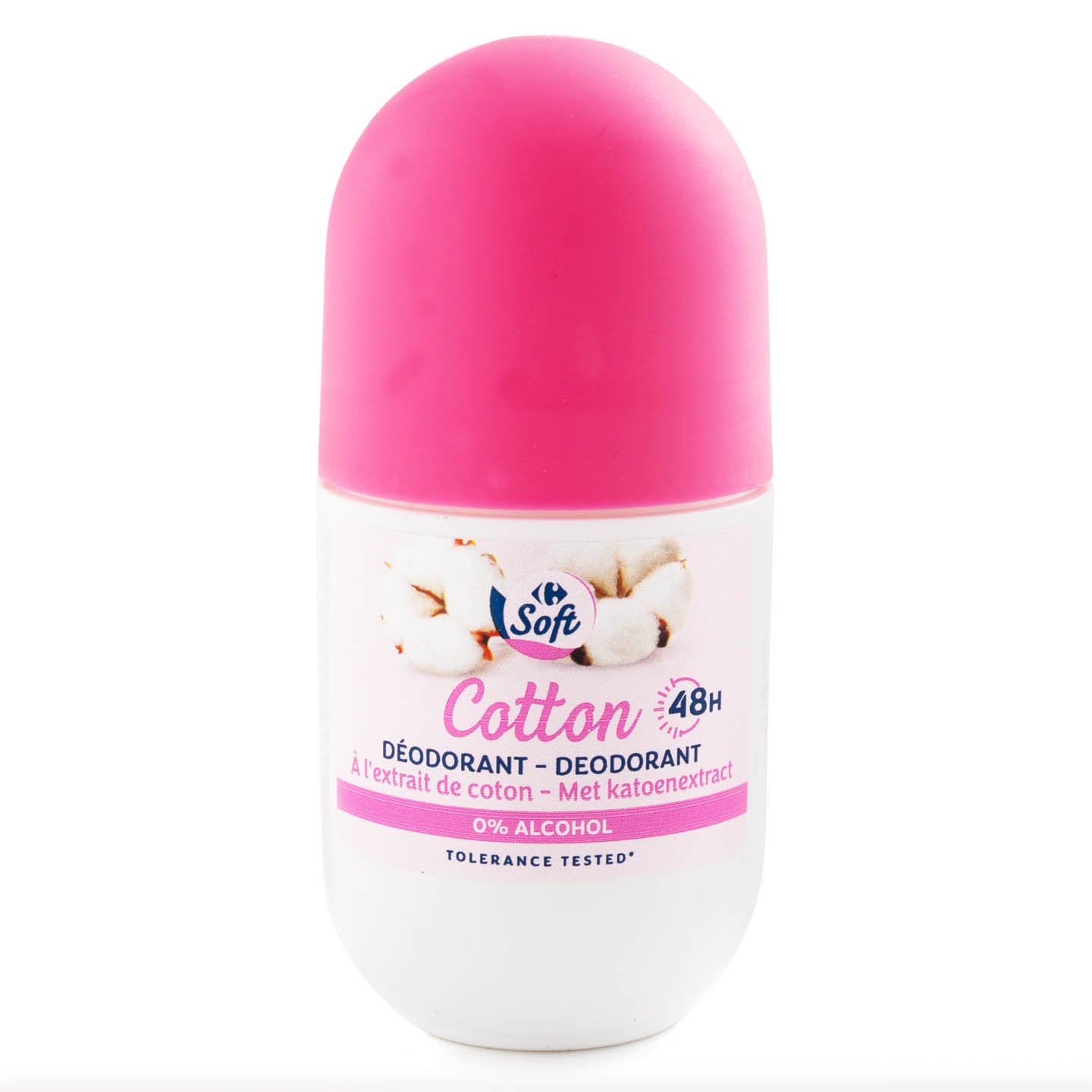 Deodorant roll on Carrefour Soft Cotton, 50ml
