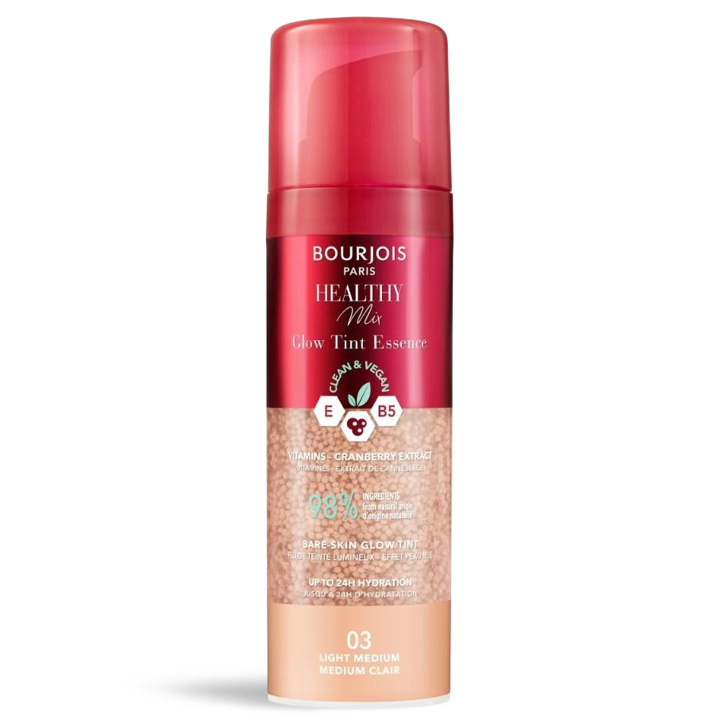 Cremă colorantă Healthy Mix Glow Tint Essence, 03 Light Medium, Bourjois 30 ml