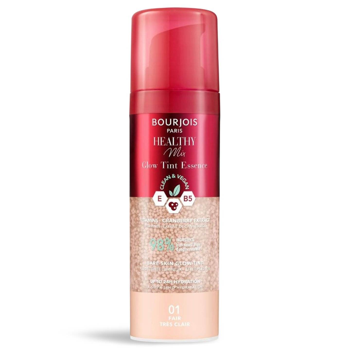 Cremă colorantă Healthy Mix Glow Tint Essence, 01 Fair, Bourjois 30 ml