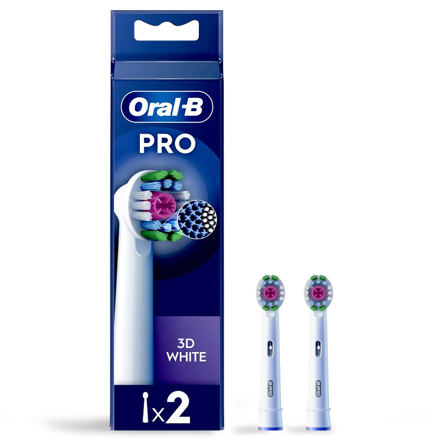 Rezerve periuta de dinti Oral-B electrica 3D White, 2 buc
