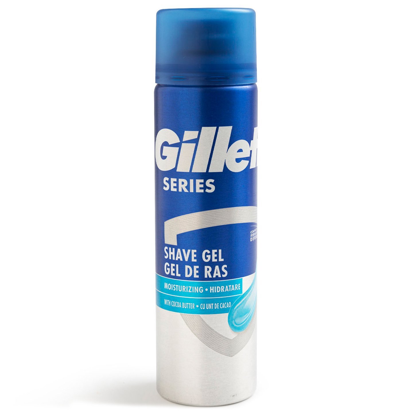 Gel de ras hidratant cu unt de cacao / cu carbune, efect de curățare Gillette 200ml