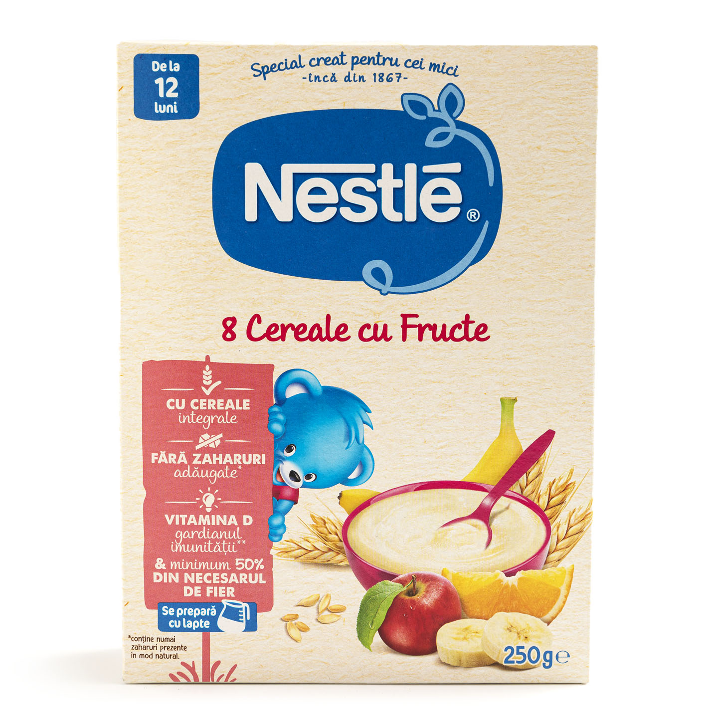 8 cereale cu fructe, Nestle 250g