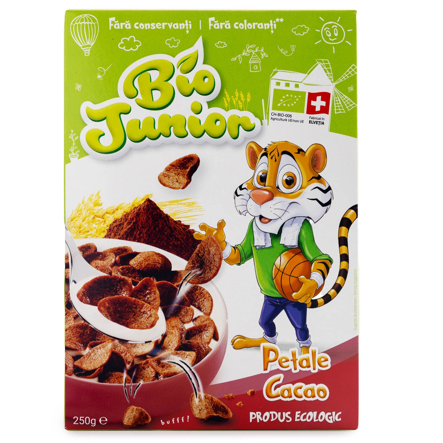 Cereale cu ciocolată Bio Junior 250g