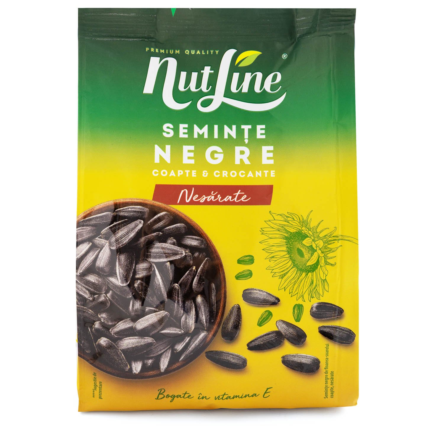 Semințe negre nesărate / pestrițe Nutline 300g