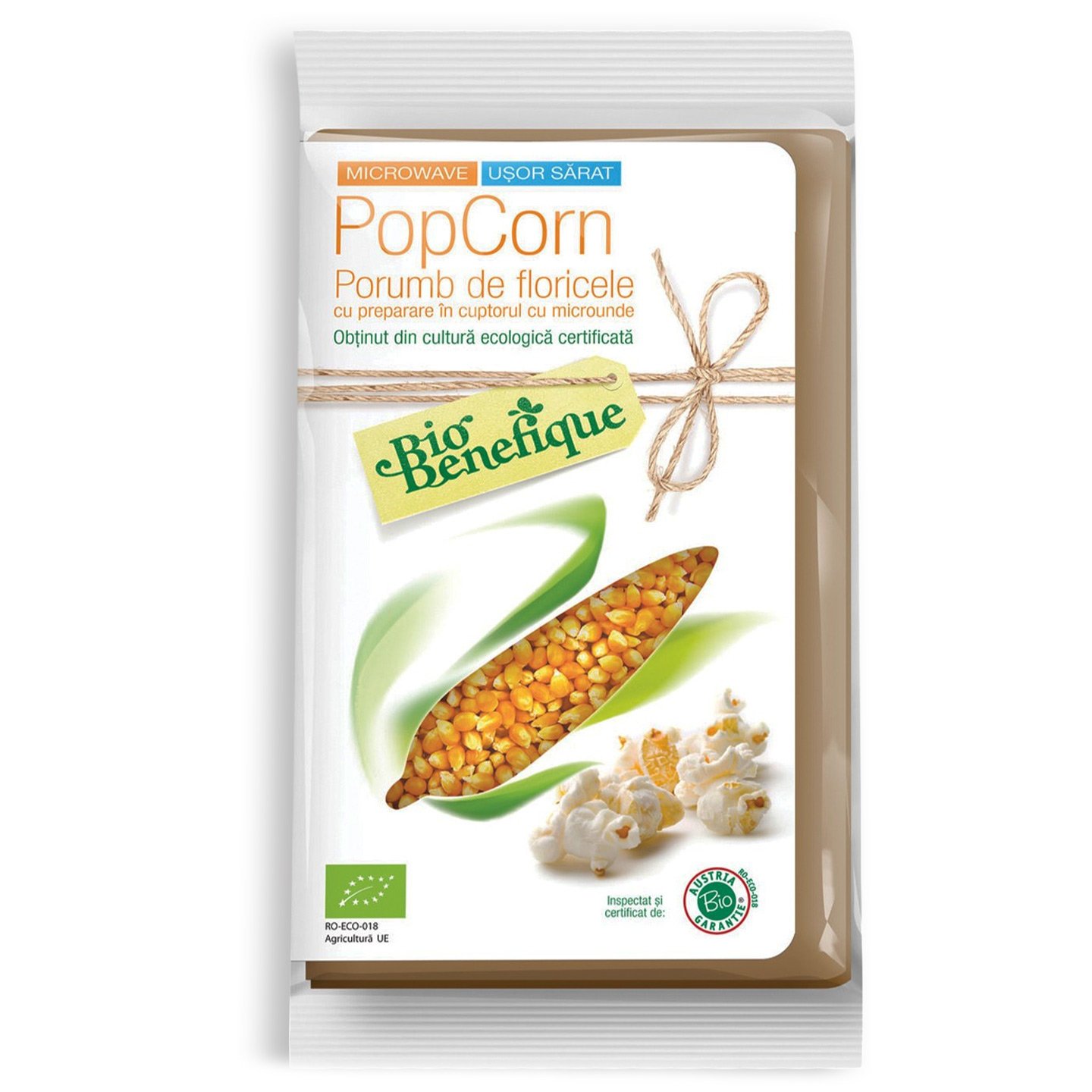 Popcorn pentru microunde Bio Benefique 90g 
