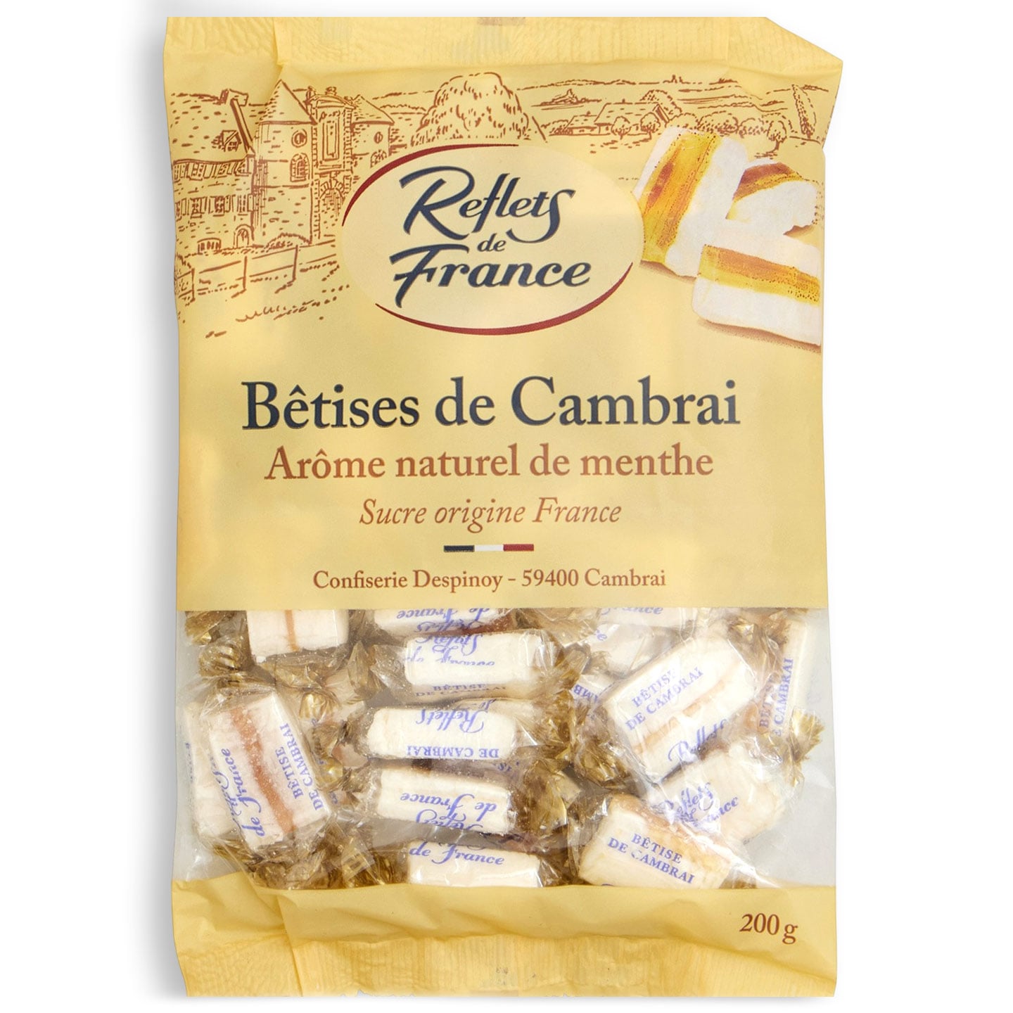 Bomboane cu mentă Reflets de France 200g