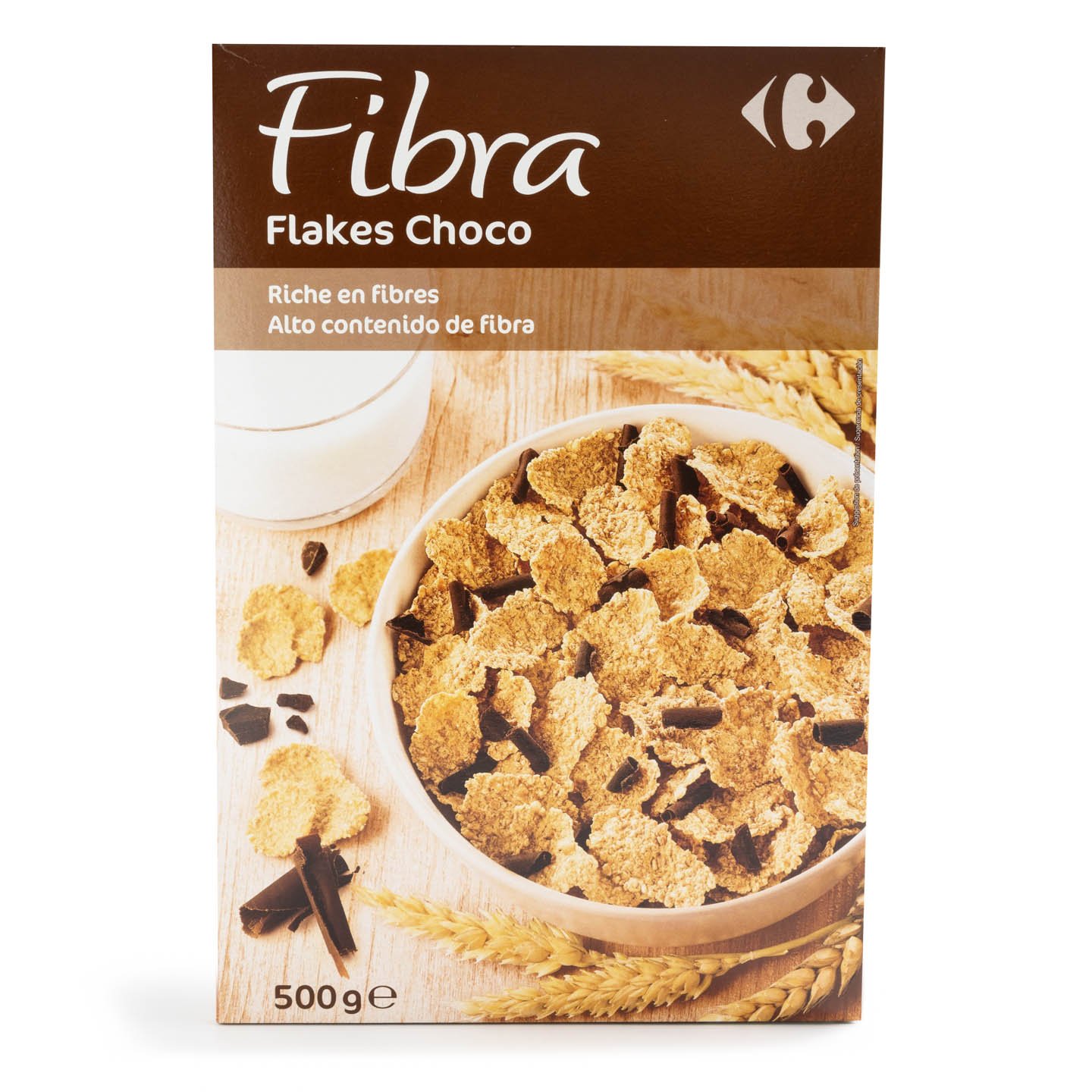 Fulgi de grâu cu ciocolată Carrefour 500g