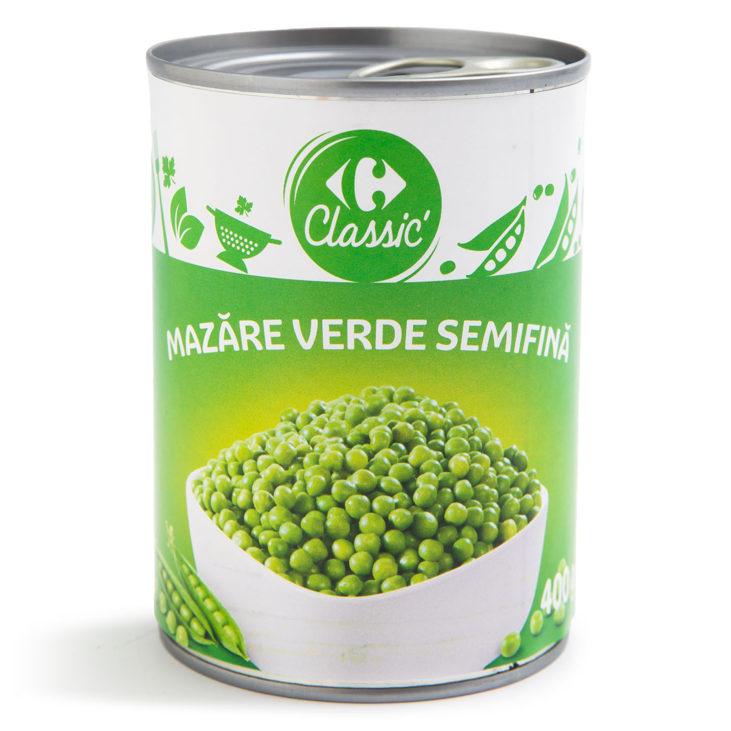 Mazăre verde semifină Carrefour Classic 400g