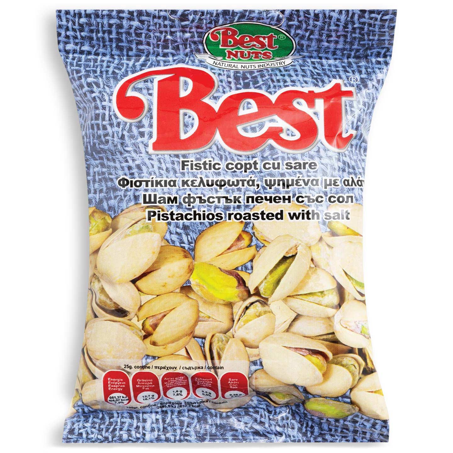 Fistic prăjit și sărat Best 50g