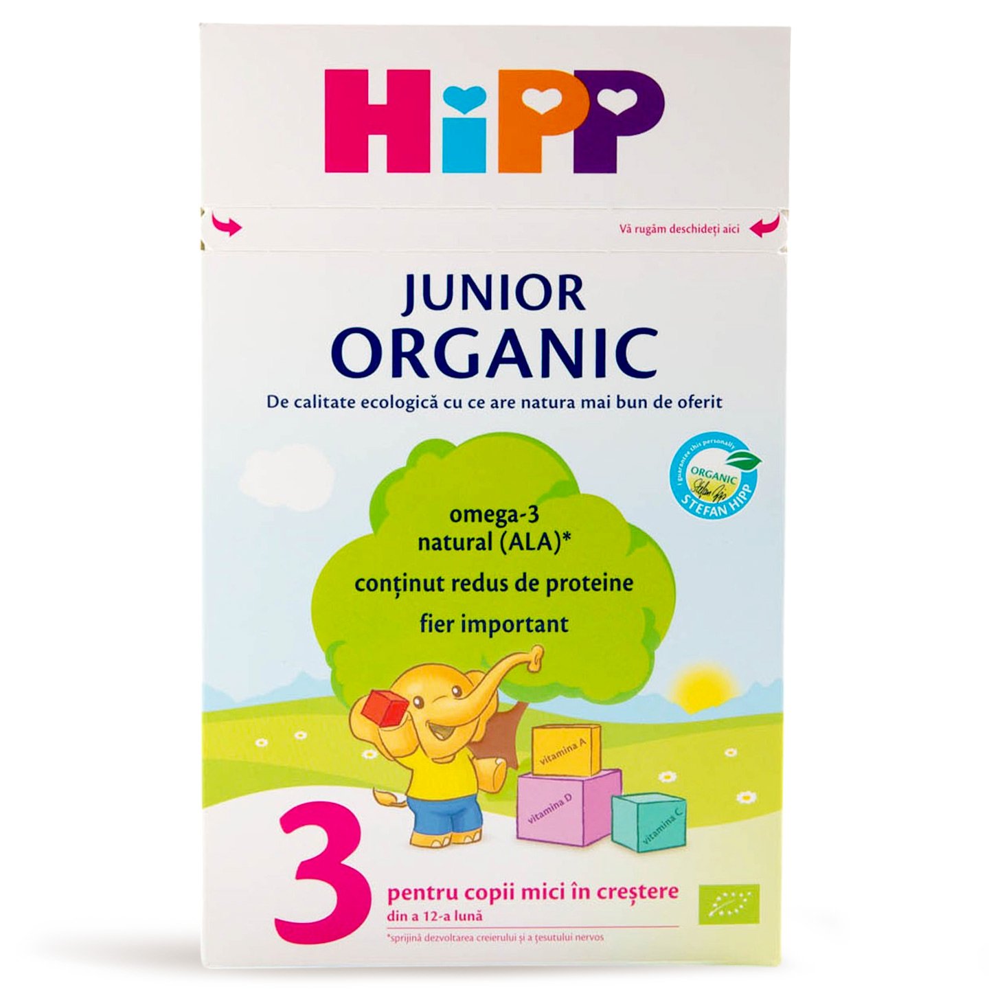 Lapte praf 3 Organic Junior Hipp 500 g