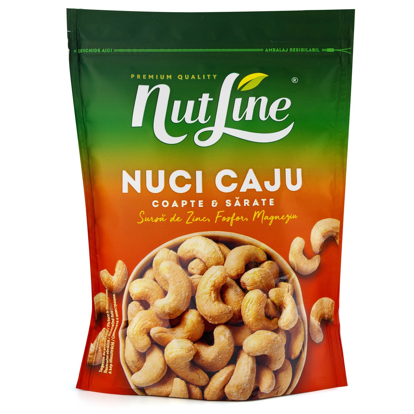 Nuci caju, coapte și sărate Nutline 150g