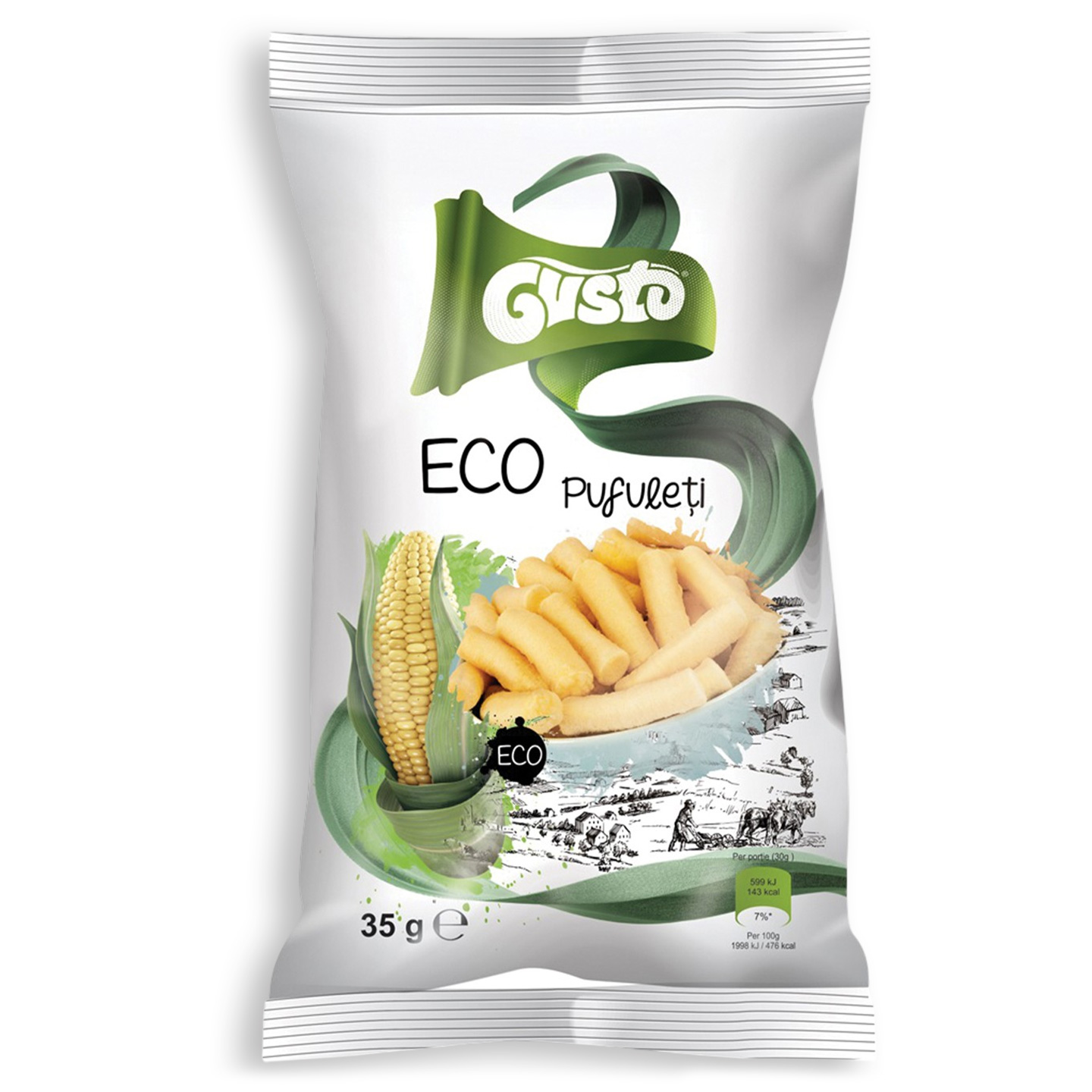 Pufuleți ecologici Gusto 35g