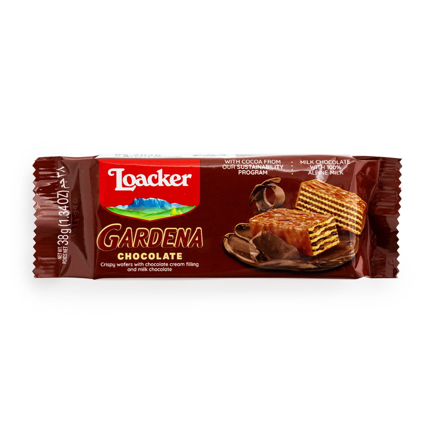 Napolitană cu ciocolată / cocos Loaker 38g 
