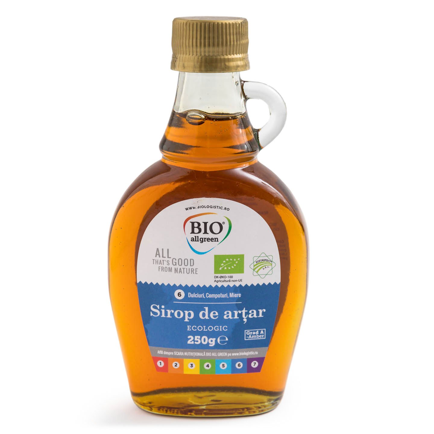 Sirop ecologic de arțar Bio Allgreen 250g