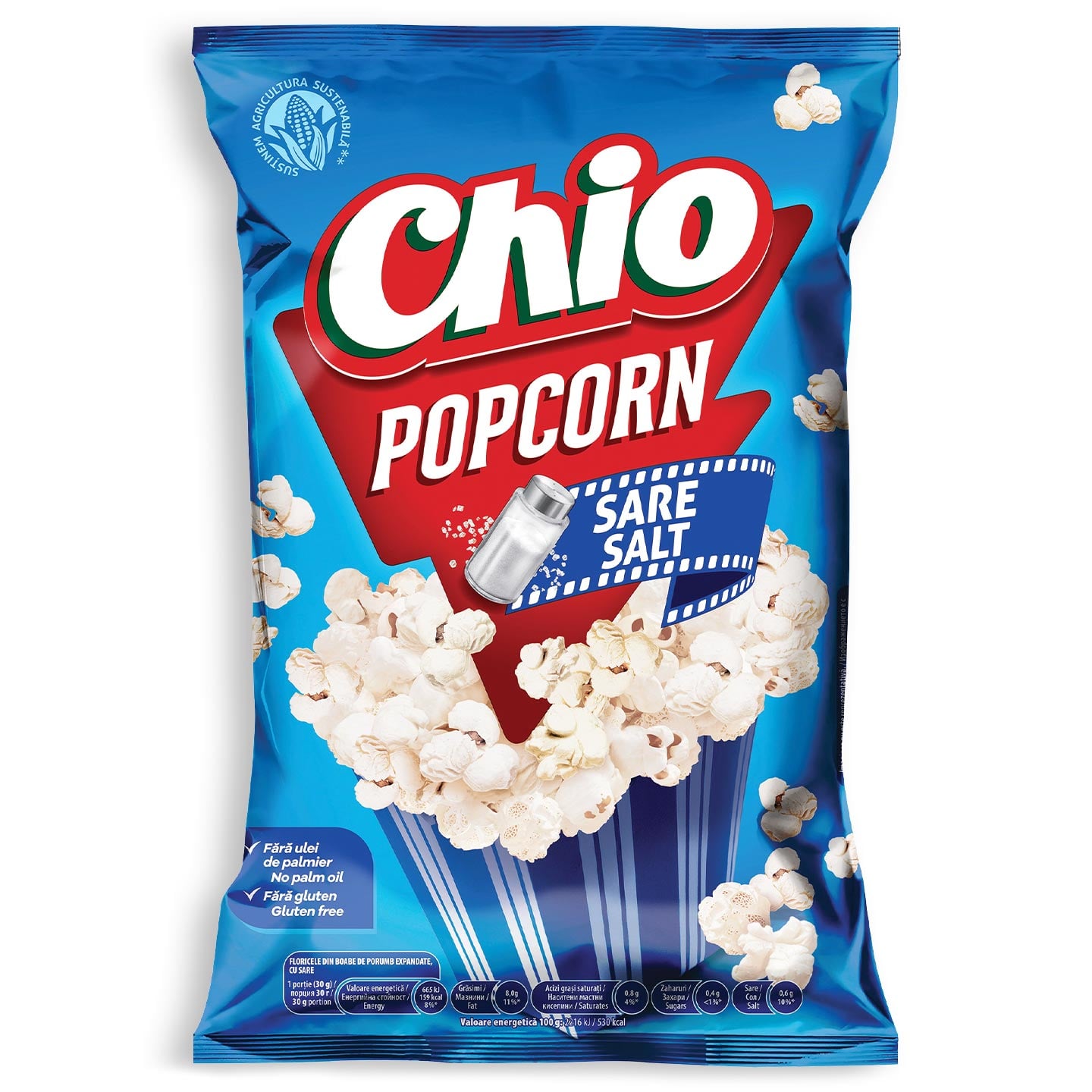 Popcorn sare / cașcaval Chio 75g