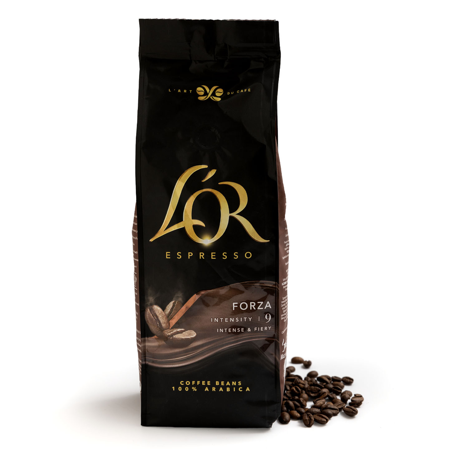 Cafea boabe Espresso Forza, 100% Arabica L'Or 500g